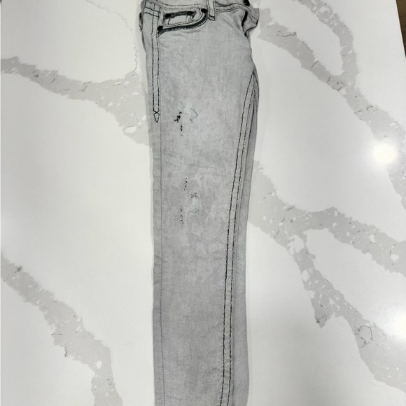 Rock Revival Light Gray Skinny Jeans - Picture 2 of 5